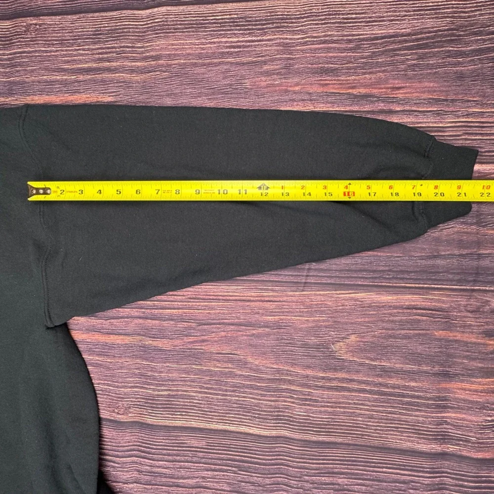 Puritan Sweatshirt XL Black Cotton Blend Biker American Vintage Classic Graphic